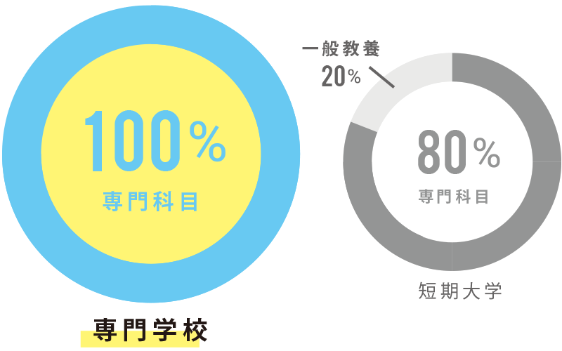 専門科目100％